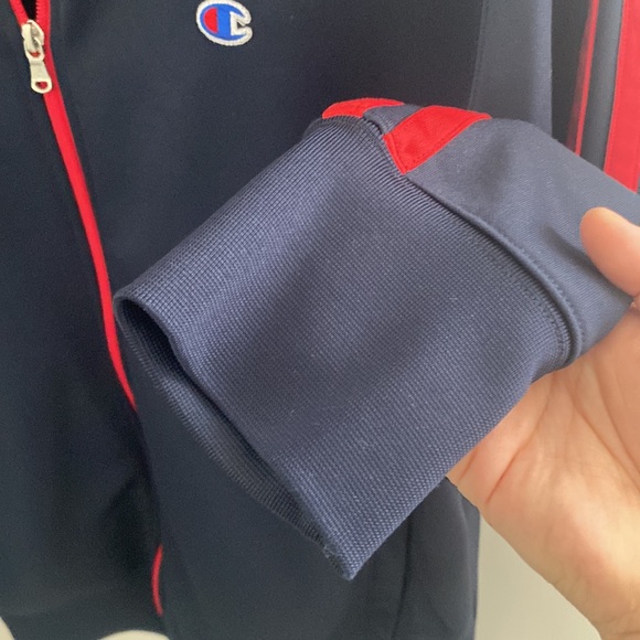 Champion front zipper athletic apparel sweater shirt pockets windbreaker - Picture 5 of 9